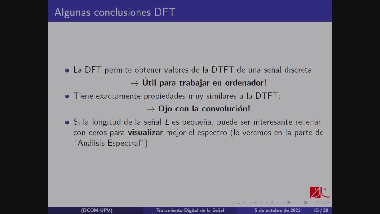 2.5. DFT: propiedad de convolución (1ª parte)