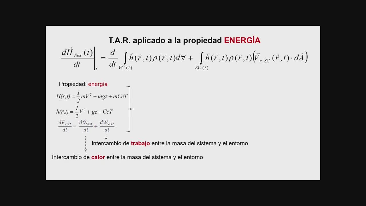 Planteamiento a la Ecuaci�n Integral de la Energ�a II (potencias)