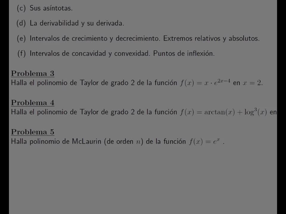 Ejercicio Polinomio de Taylor 1